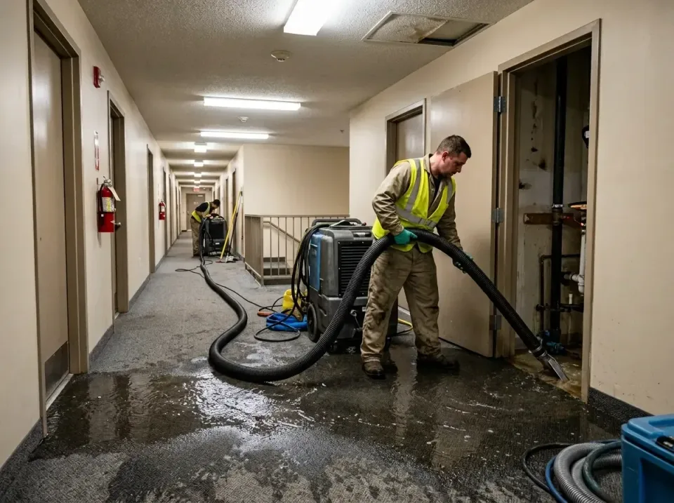 multi-unit-apartment-hallway-f-005 — frequently asked questions, Emergency Burst Pipe Water Extraction & Removal in Snow Hil…